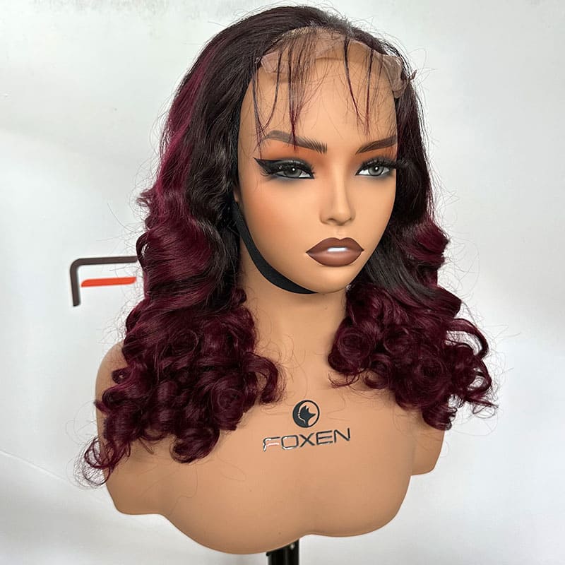 factory direct 18 inch ombre curly wigs