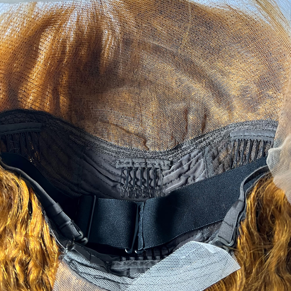 350 ginger deep wave 13x6 lace front wig 24 inch