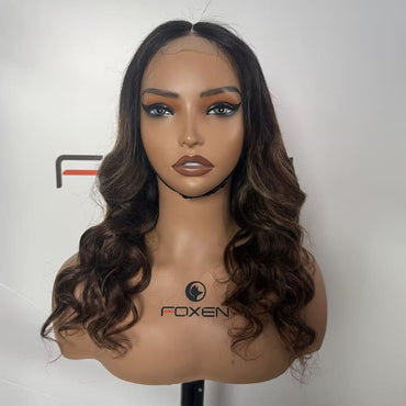 2x6 deep part lace closure highlight wave wig wholesale
