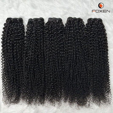 3pcs Afro Kinky Curly Human Hair Bundles + 4x4 Lace Closure Factory Wholesale