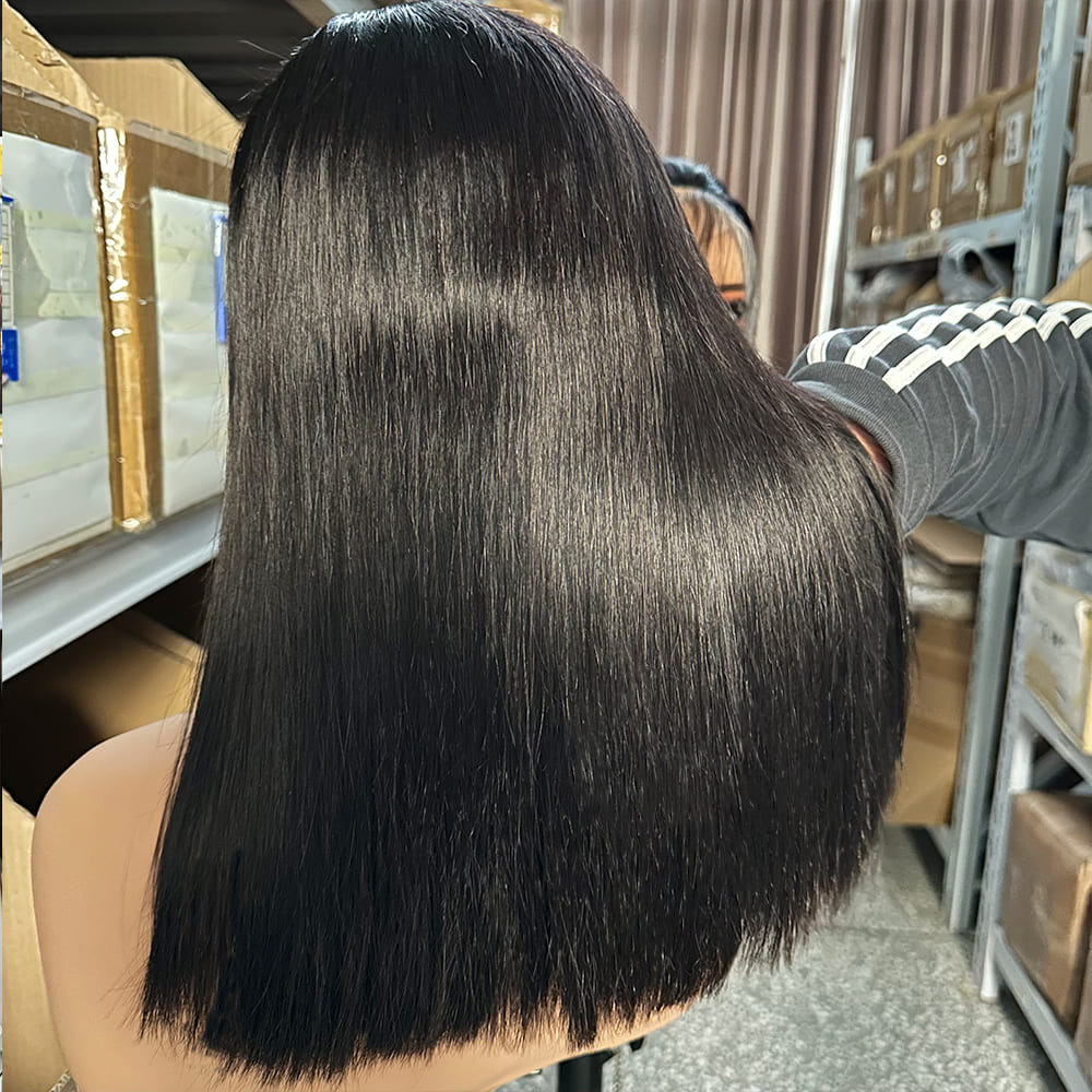 Bulk black bob wigs drop shipping for salons