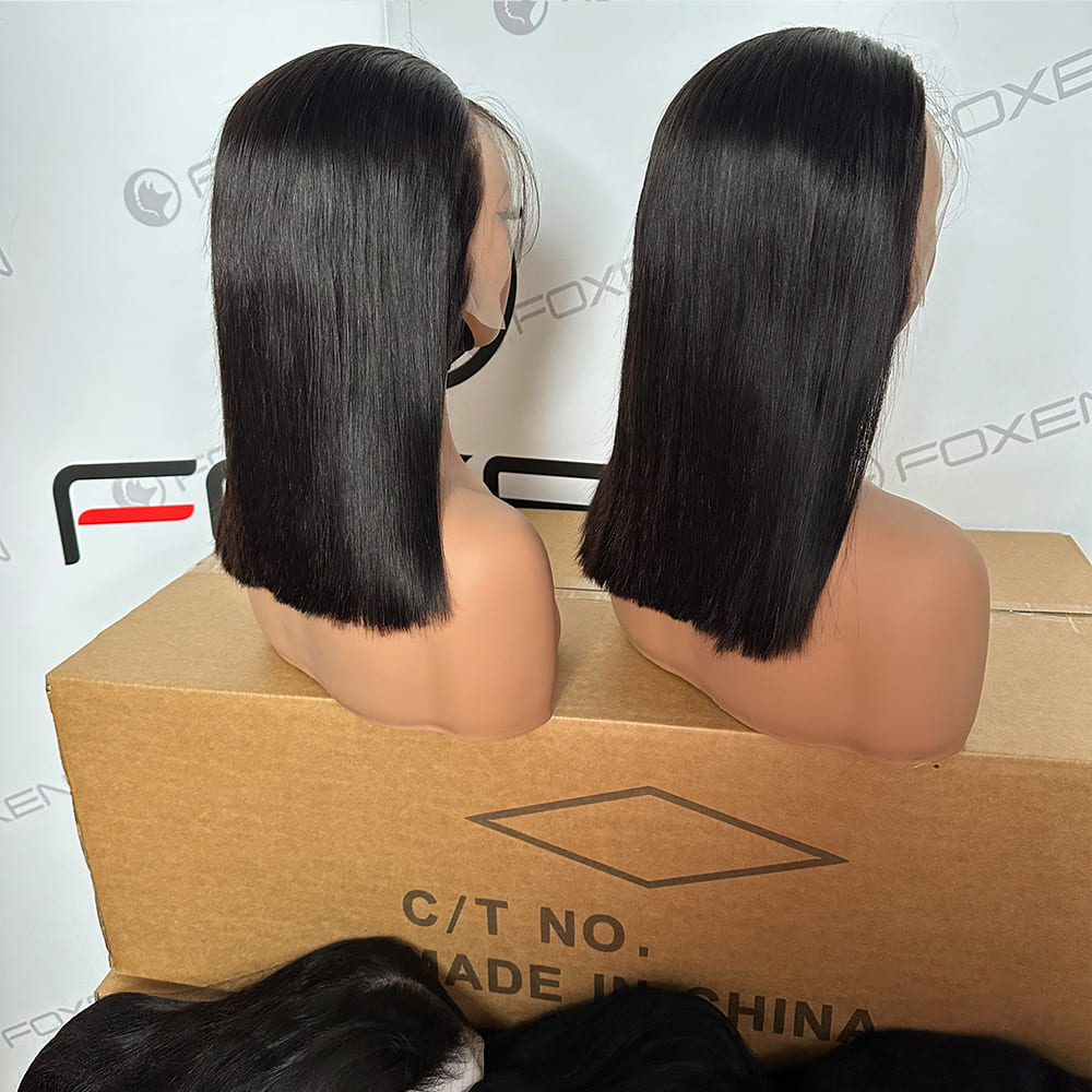 Factory direct bulk black bob wigs no minimum order