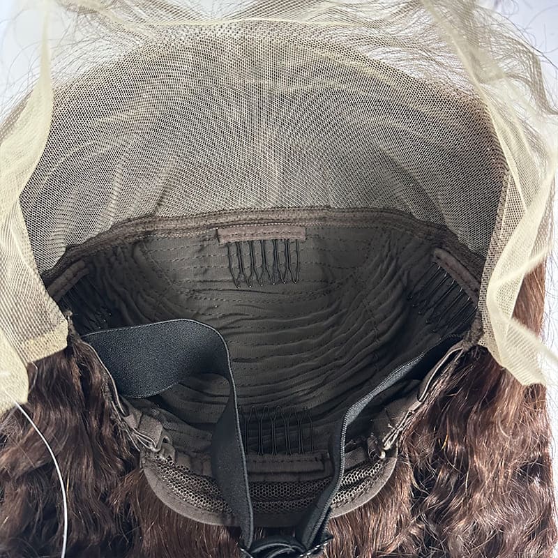 Wholesale 4# brown Burmese Curly wigs for wig vendors bulk order