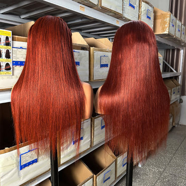 Reddish brown straight wigs 18 20 22 24 26 inch
