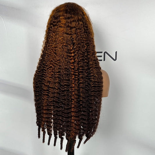 P4/350 Burmese Curly lace front wigs wholesale bulk free sample Foxen