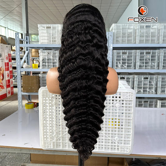 human hair black wig