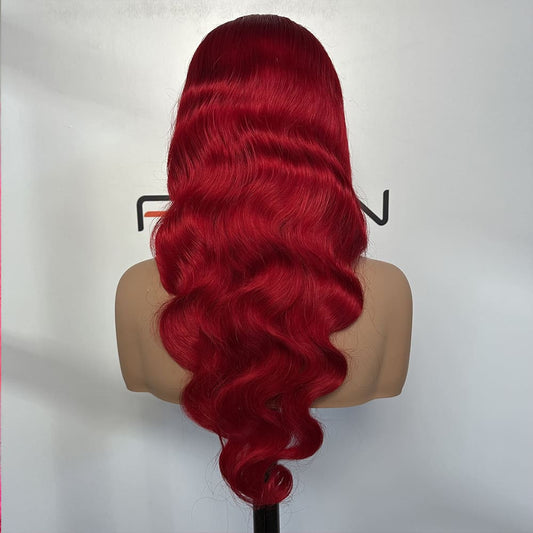 affordable red body wave lace front wigs wholesale