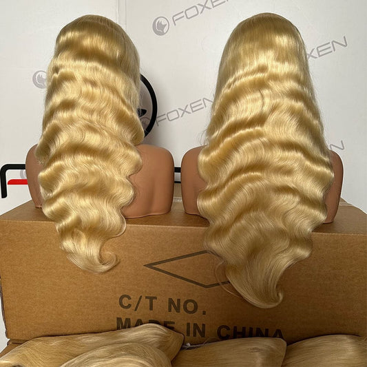 small batch 613# blonde body wave wigs wholesale