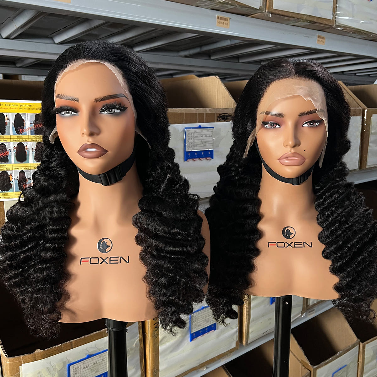 gluelesswig deep wave hair wigs