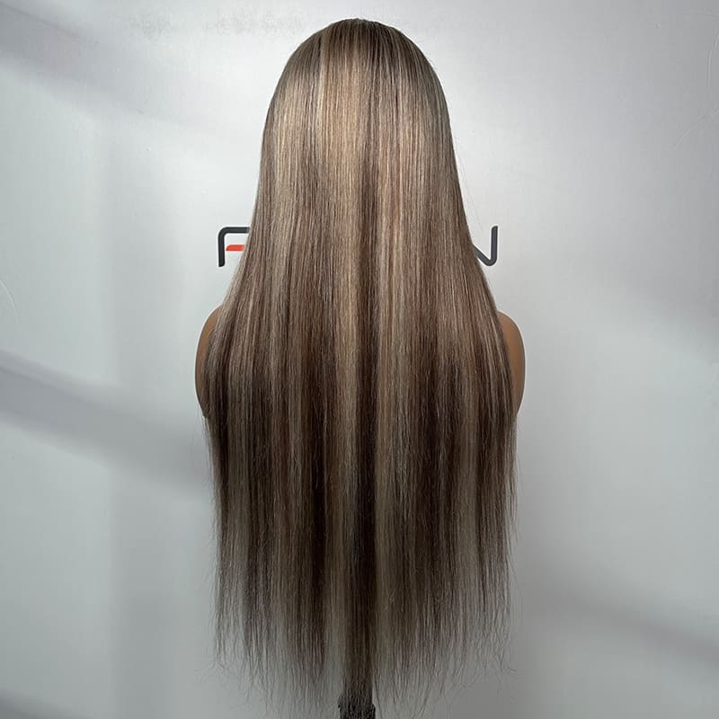 undetectable hairline custom ombre straight 13*4 HD lace frontal wigs wholesale bulk