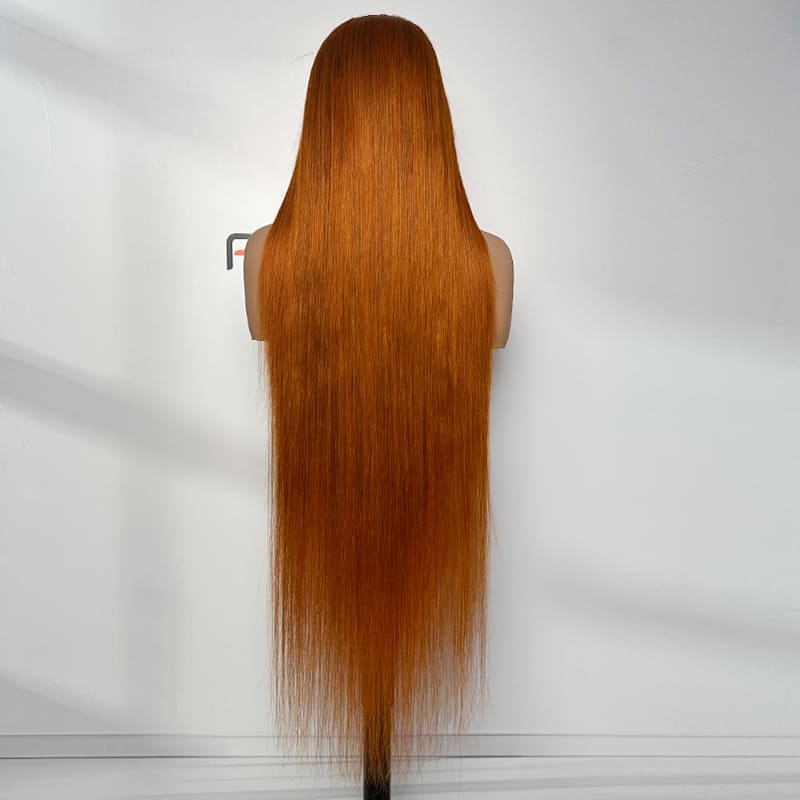 350# ginger straight 13x5 lace front wigs