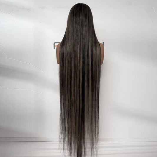 extra long 40 inch straight lace front wig