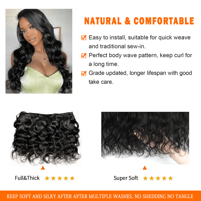 22 24 26 Inch Body Wave Bundles