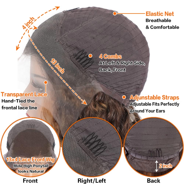 100 human hair deep wave wigs