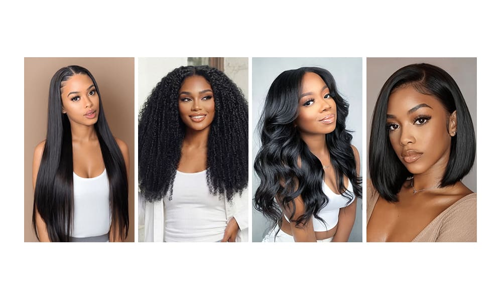 Women’s 200% Density Indian Water Wave Human Hair Wigs