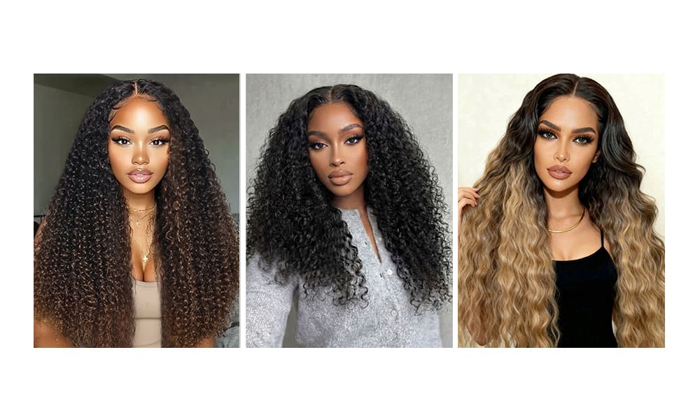 malaysian human hair curly wigs