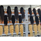 10 inch bone straight glass hair bob wig