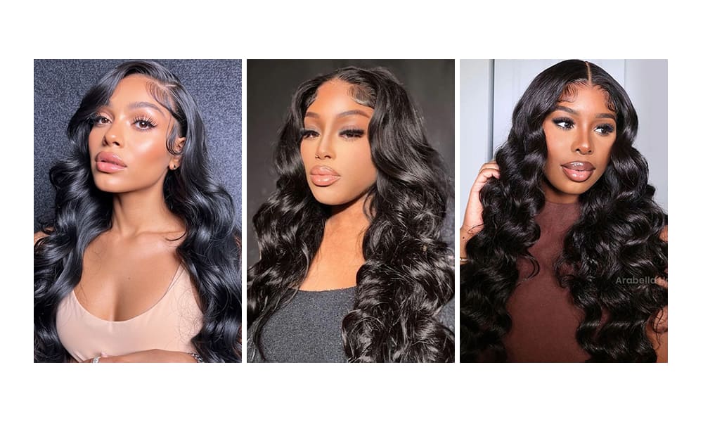 human hair wigs with bleached knots and plucked hairline