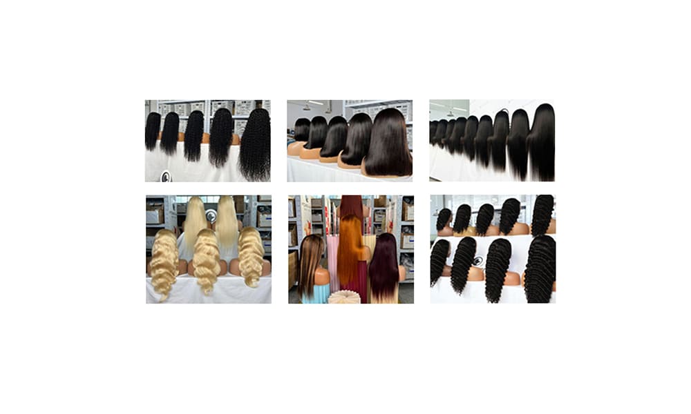 customized density wigs from 150 to 250 percent for B2B
