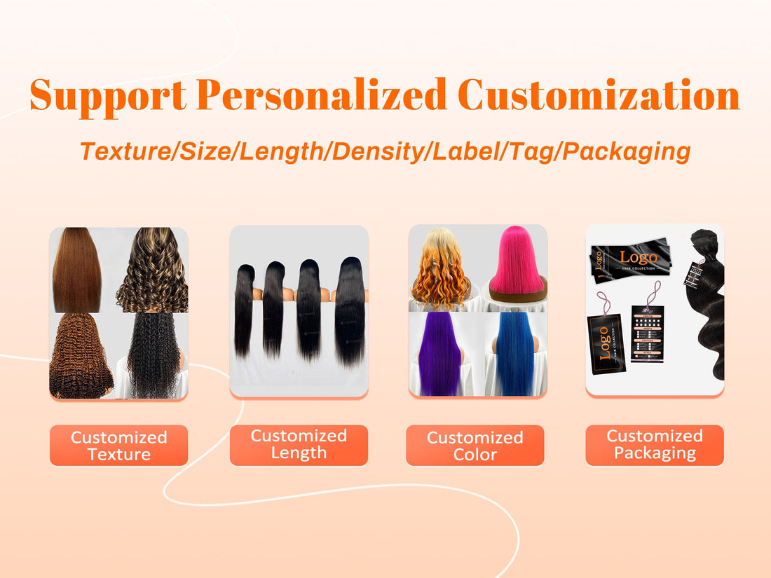 Custom human hair wig sample service manufacturer