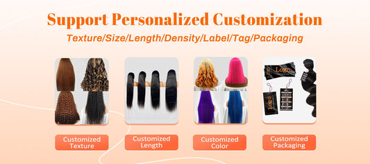 large batch custom colored hair wigs Foxen