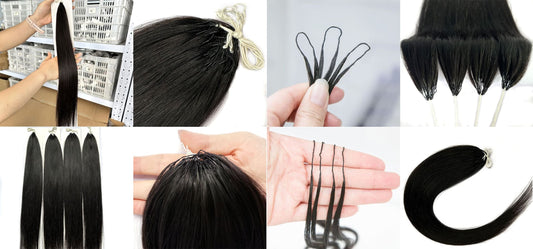 Long lasting raw human hair crochet braids