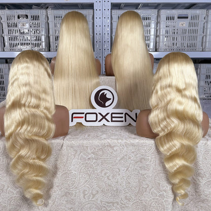dropshipping 4pcs 613 blonde 130% density straight body wave wig bulk