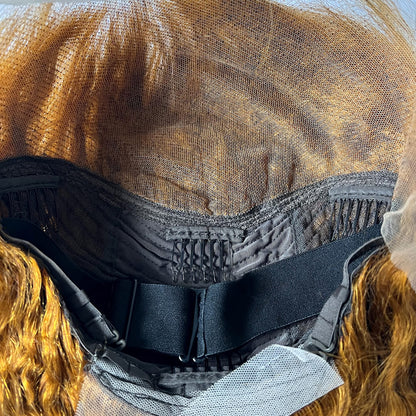 350 ginger deep wave 13x6 lace front wig 24 inch