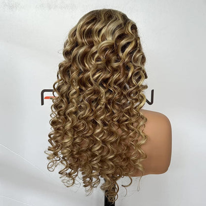 13x4 HD transparent lace P4 613 color wig