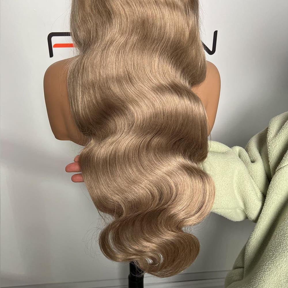 Wholesale 13x4 lace front ash blonde body wave wig 300% density