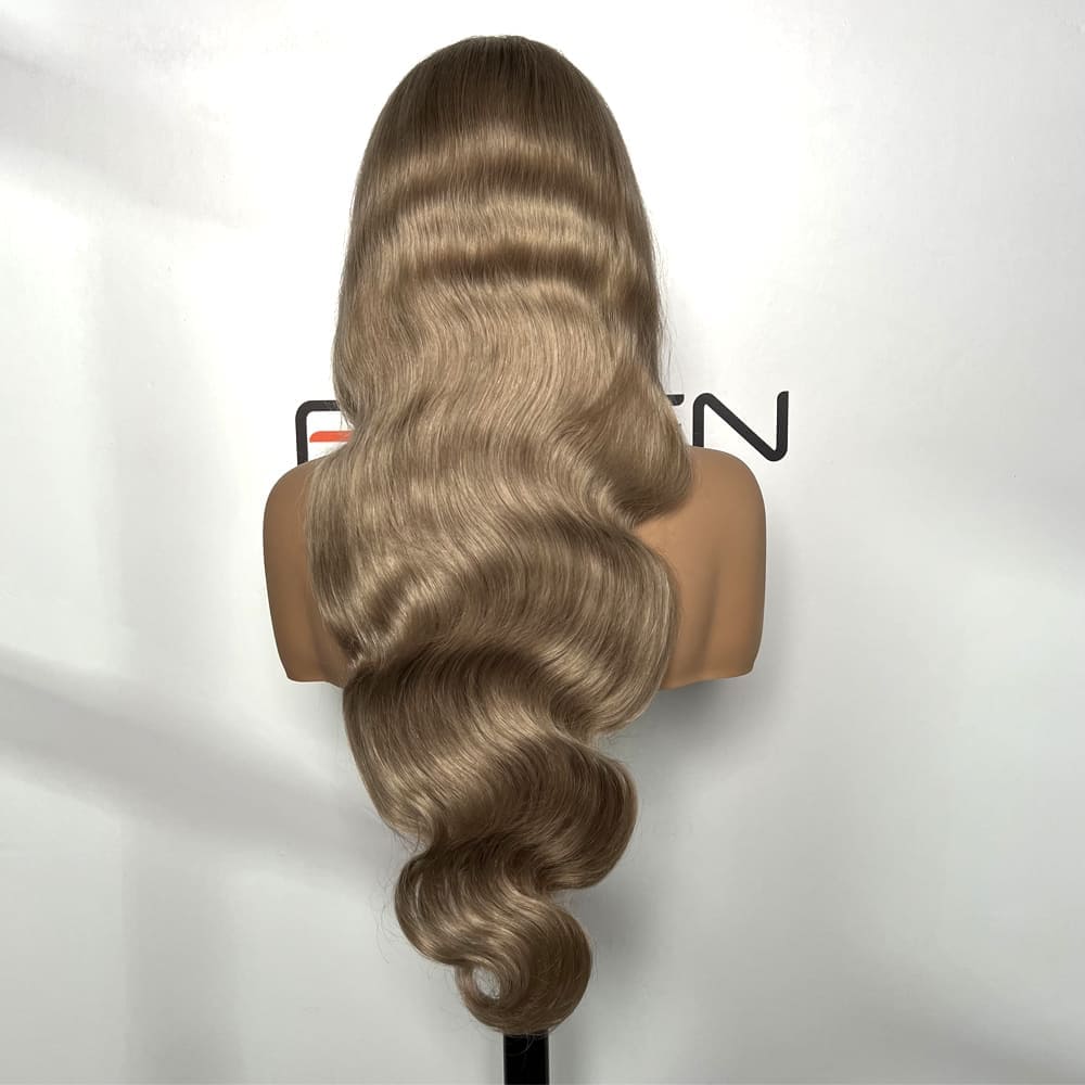 Fast shipping 300% density ash blonde 13x4 lace front body wave wig