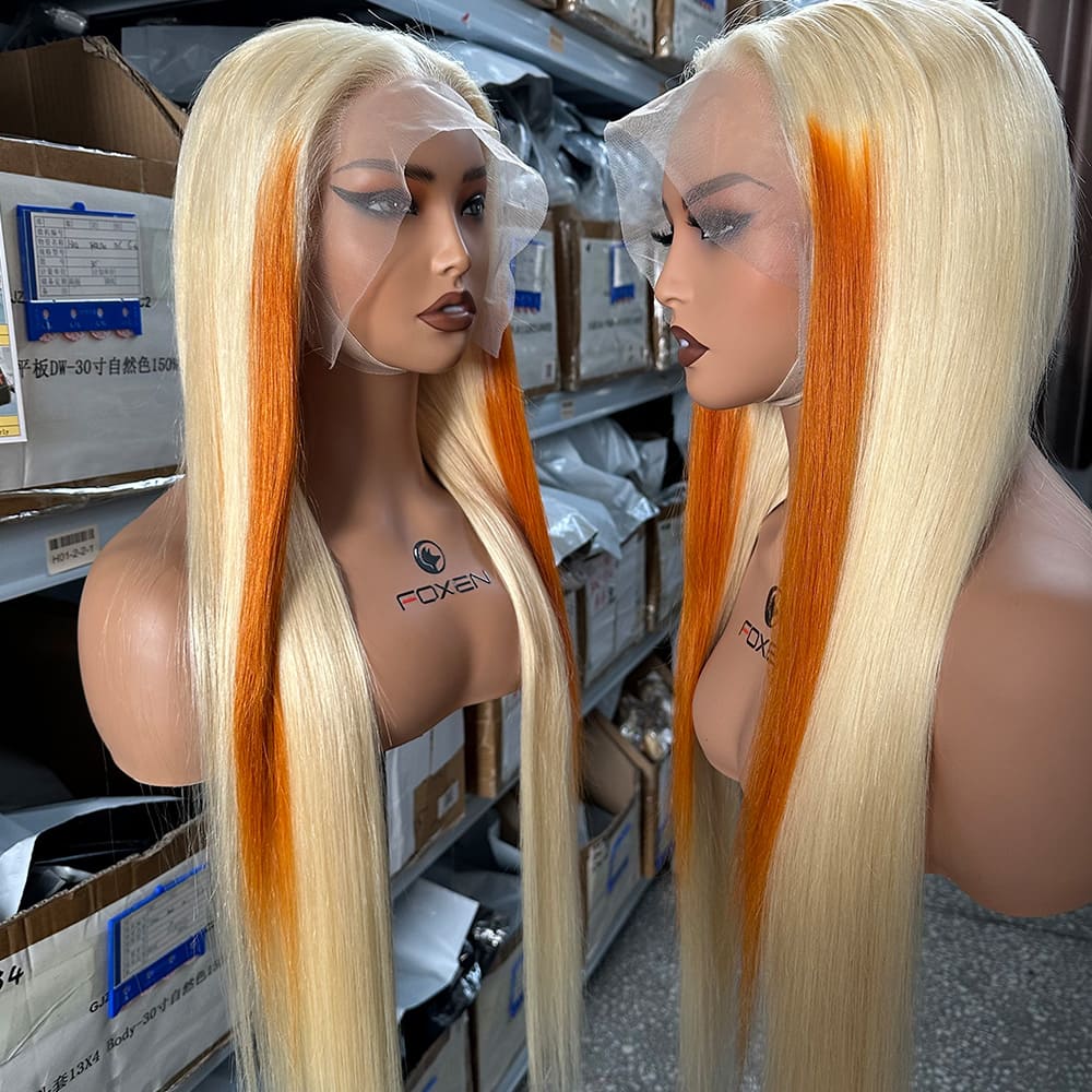 high density ombre 13x4 human hair wigs