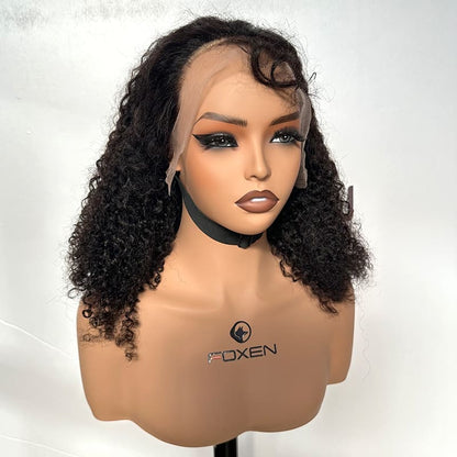 Pre plucked hairline 13x5 lace front multi curly wig