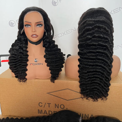 Bulk deep wave hair wigs supply