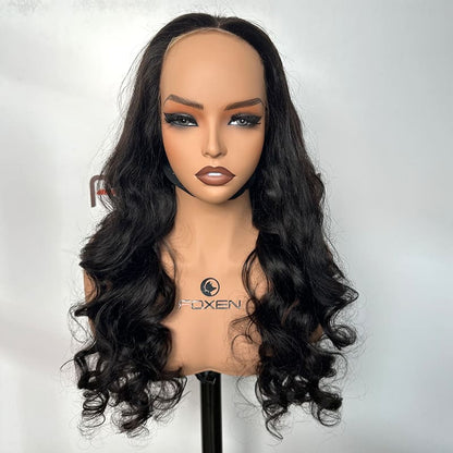 natural black glueless lace front wigs for salons