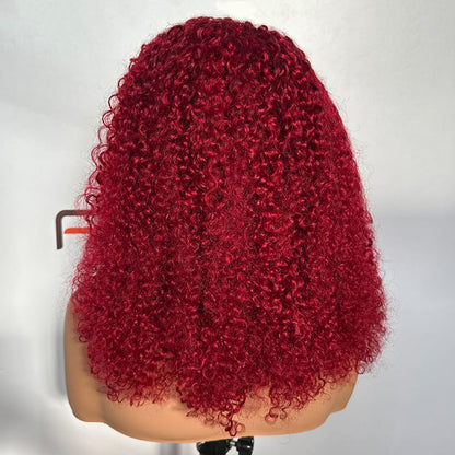 18 inch burgundy human hair headband wig manufacturer
