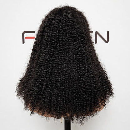 200% Density 5x5 Transparent Lace Wig | 20 Inch Kinky Curly Glueless | Wholesale Xuchang Factory