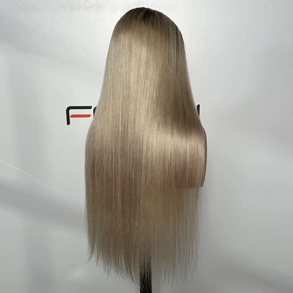5×5 Glueless Lace Closure Wig 26 Inch Straight Custom Color