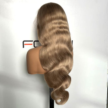 13x4 lace front ash blonde body wave wig 300% density ready to ship