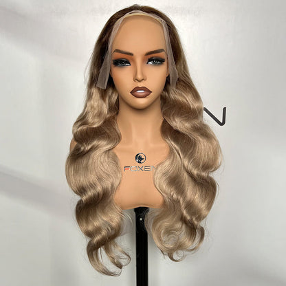 13x4 lace front wig custom ash blonde 300% density wholesale supplier