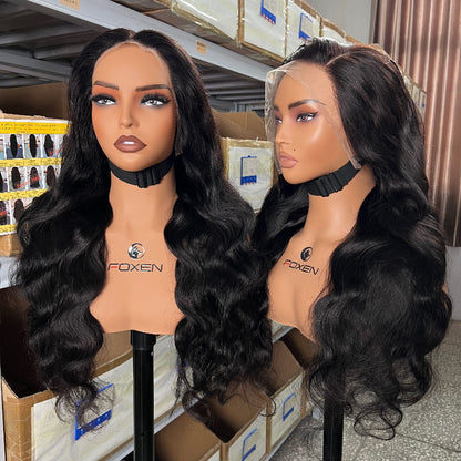 human hair body wave wig