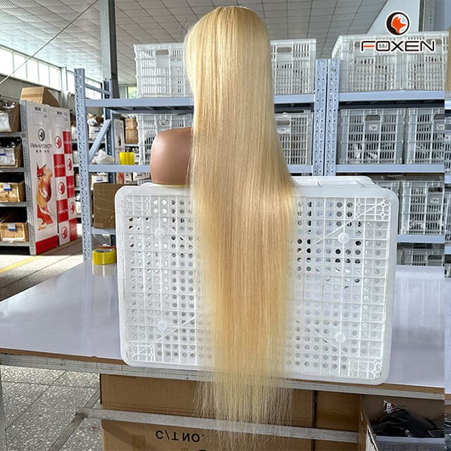 40 Inches 613# Blonde Straight Wigs Wholesale for Black Women Salons