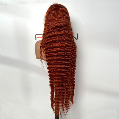 extra long ginger deep wave wigs for distributors