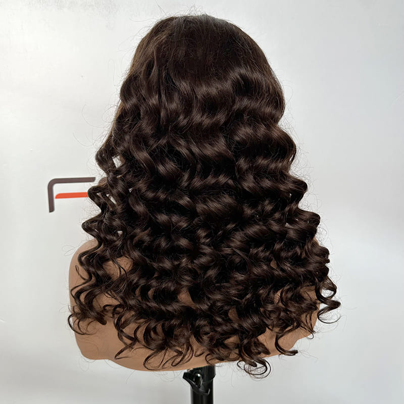 200% density curly lace front wigs for retail inventory