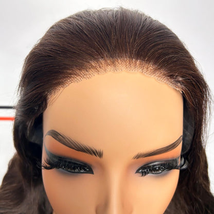 4# brown 18 inches glueless body wave wig for black women