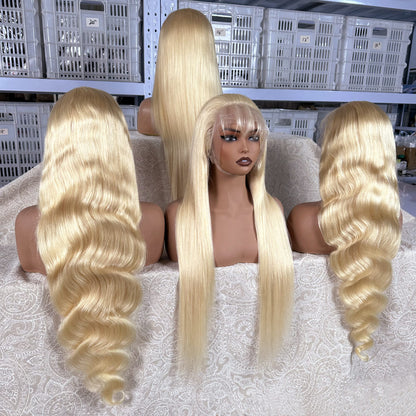 613 blonde 130% density 4pcs straight body wave wig wholesale no minimum order