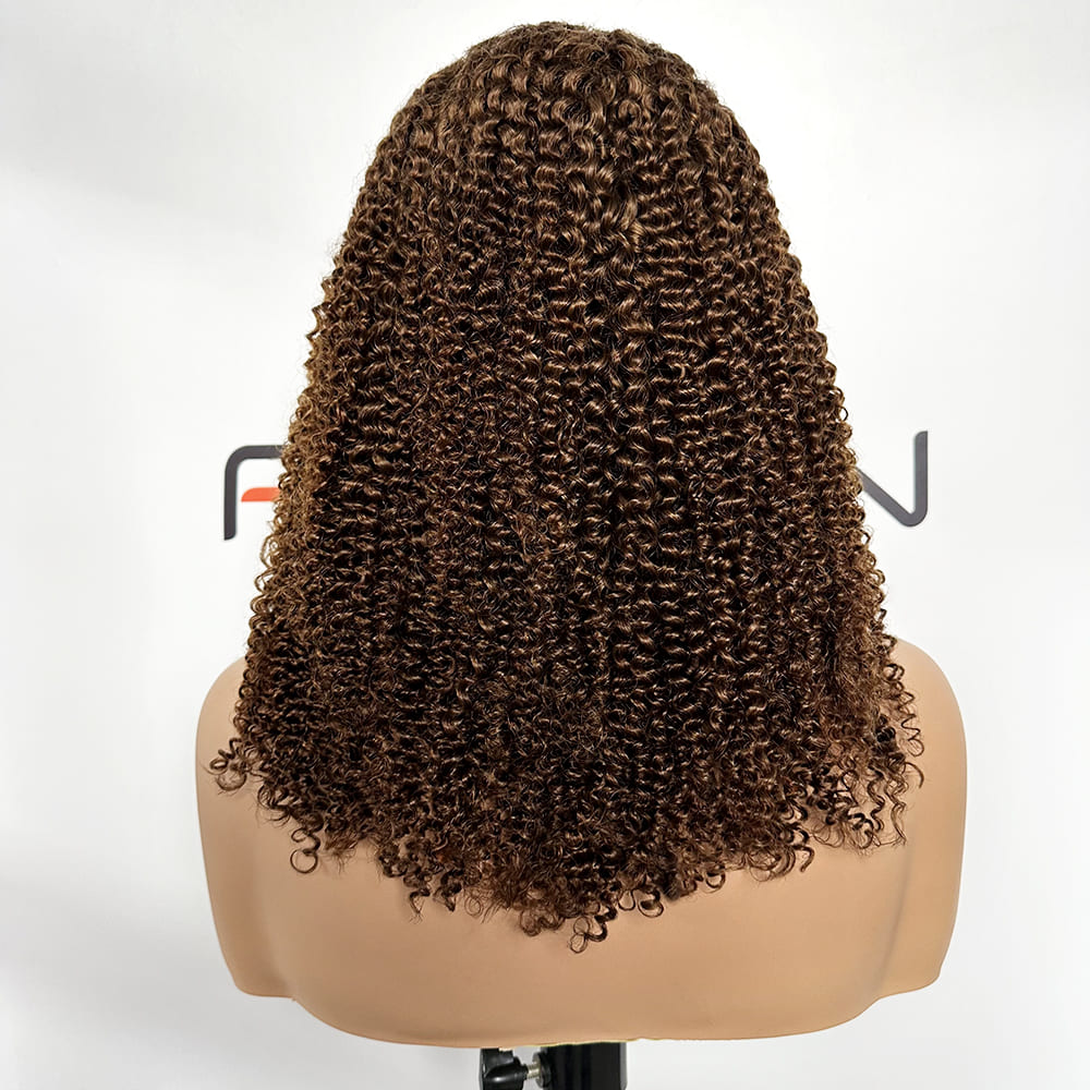 Natural Hairline 5x5 HD Curly Wigs with Drawstring