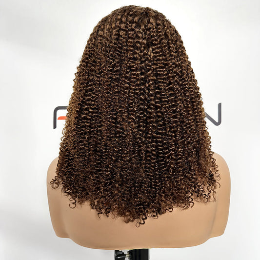 Natural Hairline 5x5 HD Curly Wigs with Drawstring