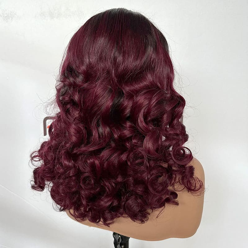 ombre bouncy curl wig maintenance