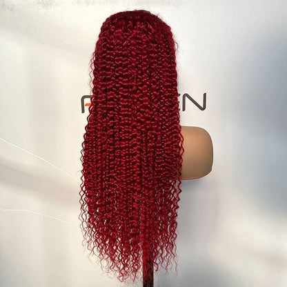 bulk buy 28 inch bouncy red curly wigs